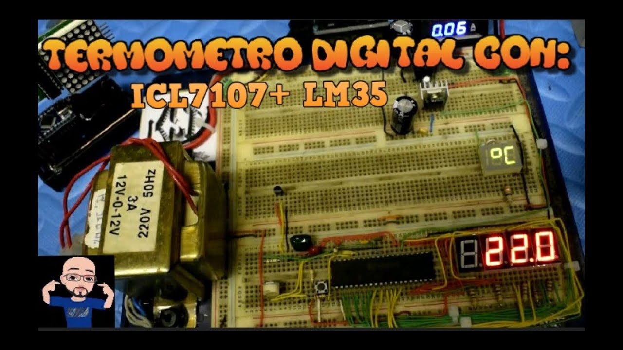 🌡️Termómetro Digital 7 Segmentos con ICL7107 & LM35🥵🥶