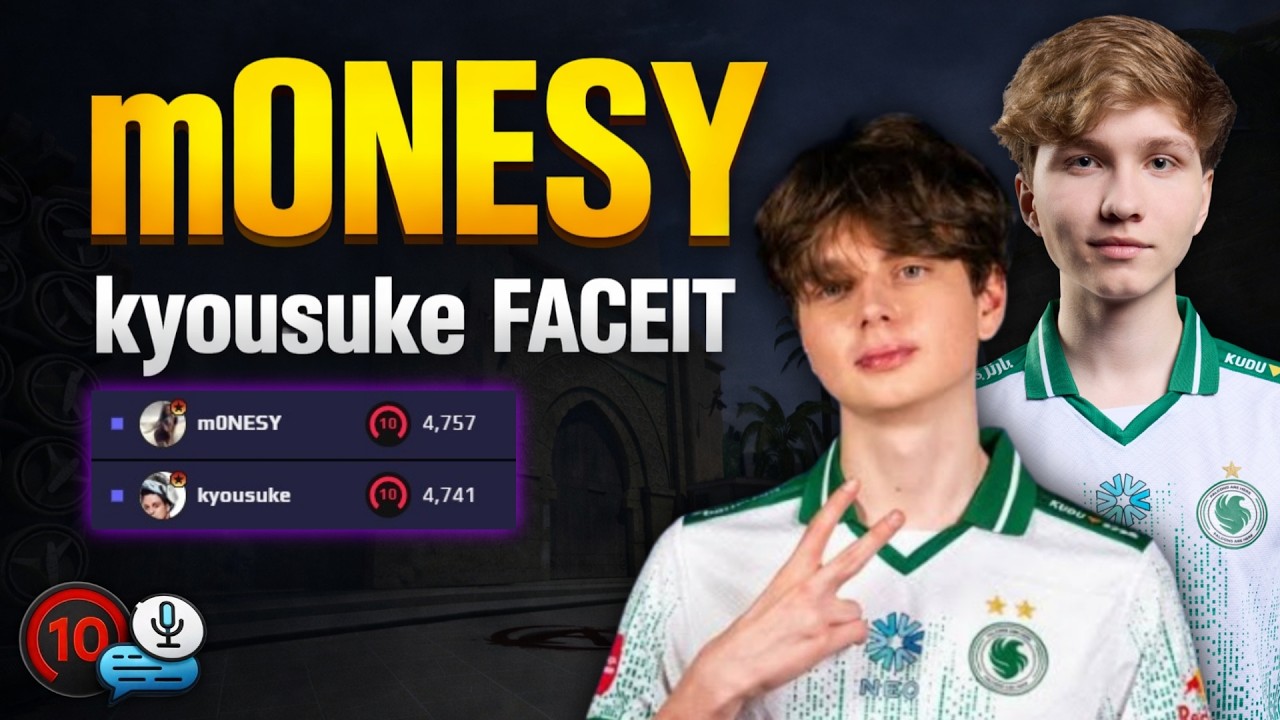m0NESY and KYOUSUKE Destroy FACEIT on Mirage | m0NESY Highlights! CS2