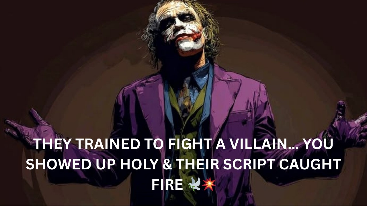 THEY TRAINED TO FIGHT A VILLAIN… YOU SHOWED UP HOLY & THEIR SCRIPT CAUGHT FIRE 🕊️💥