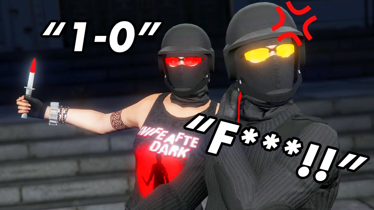I STABBED GTA Tryhards, and they were NOT HAPPY about it...