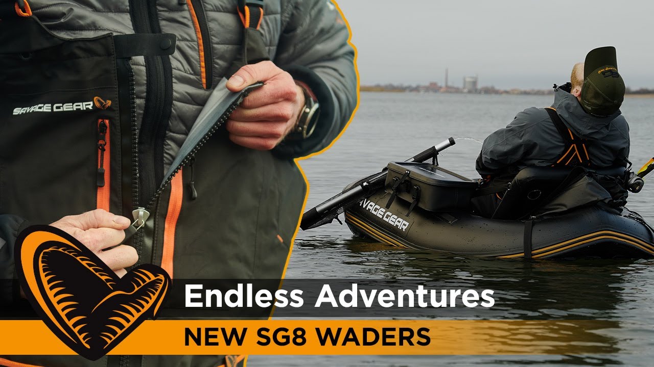 SG8 Waders - Go anywhere - Fish everywhere #waders #savageworld #trout #pike #perch #seabass