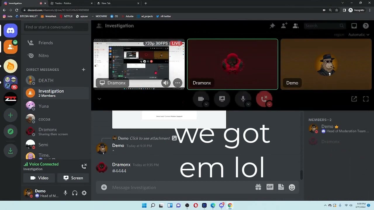 DISCORD : inbuloned BEAMED A RIZZLY BEAR OUT OF 500K+ EZ ( BRO RLY REVEALED HIS FACE... )