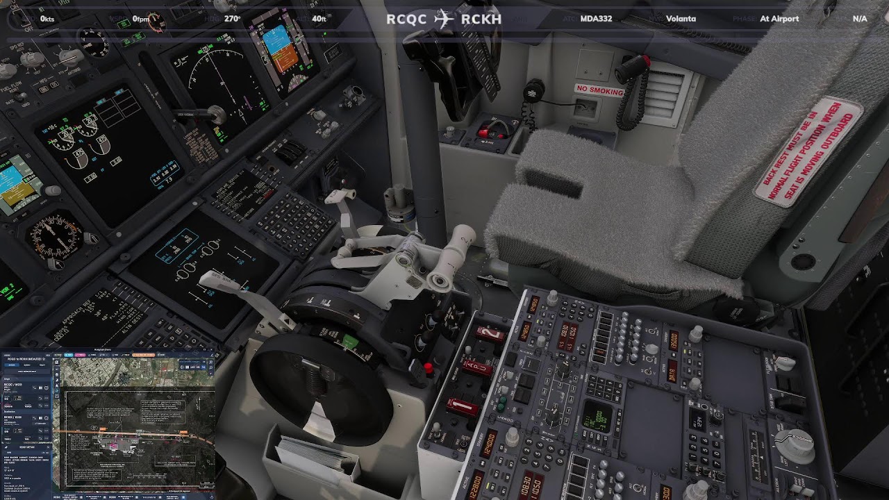 [MSFS2024] MDA361-MDA332 |  RCSS-RCQC-RCKH (Songshan-Penghu-Kaohsiung ) VCAL 台北高雄-國內線轉機(澎湖)華信班機華航執飛