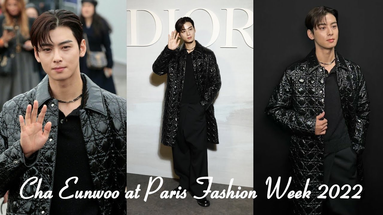 Cha Eunwoo (차은우) for Dior at Paris Fashion Week 2022