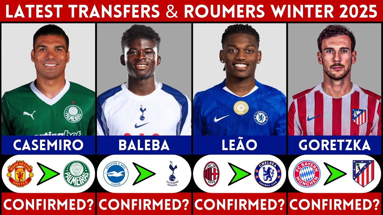 🚨 LATEST CONFIRMED TRANSFER NEWS AND RUMOURS WINTER 2026 | CASEMIRO, LEAO, GORETZKA, BALEBA.......