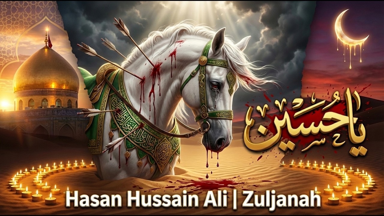 Zuljanah   The Wounded Martyr  Noor e Ahlul Bayt  Hasan Hussain & Ali