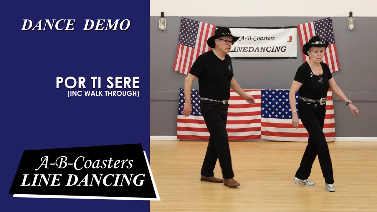 POR TI SERE - Line Dance Demo & Walk Through