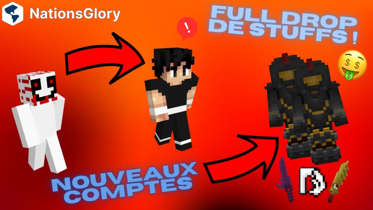 ON A JOUÉ PENDANT 3 SEMAINES SUR DES DOUBLES COMPTES, DROP DE ST, DEMO ET PVP NationsGlory