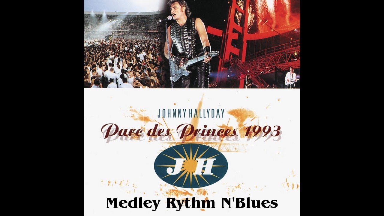 ♦Johnny Hallyday - Medley Rythm N'Blues (Parc des Princes 1993)      #conceptkaraoke