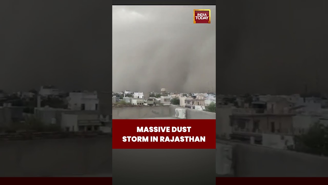 VIRAL VIDEO: Terrifying Dust Storm Hits Rajasthan | City Covered in Seconds #rajasthan #duststorm