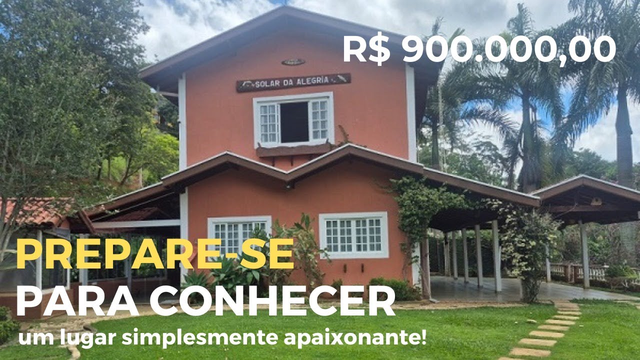 LINDA CHÁCARA EM CONDOMÍNIO COM PISCINA E VISTA PARA MONTANHAS EM SJCAMPOS – VALOR R$ 900.000,00