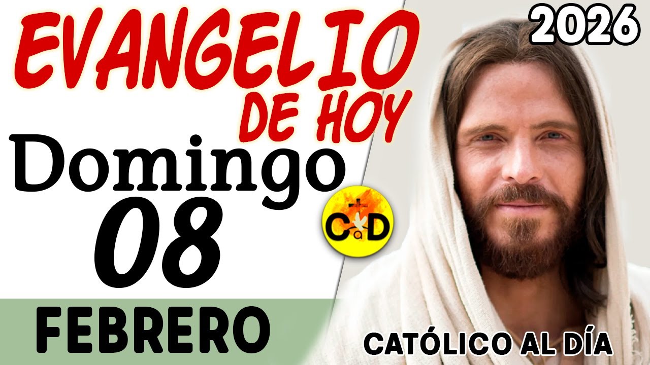 EVANGELIO de HOY domingo 08 de Febrero 2026 | Mateo 5, 13-16 REFLEXIÓN Católica | Católico al Día