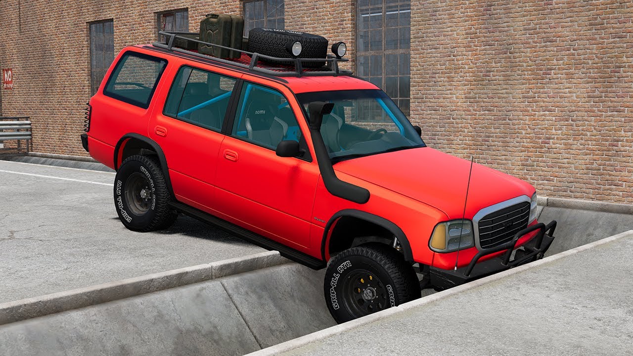 Cars vs Street Gutter – BeamNG.Drive