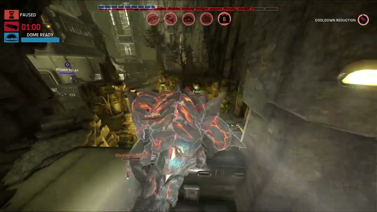 Evolve Stage 2 Behemoth fabio, christopher robins, drum, acorty Orbital Drill