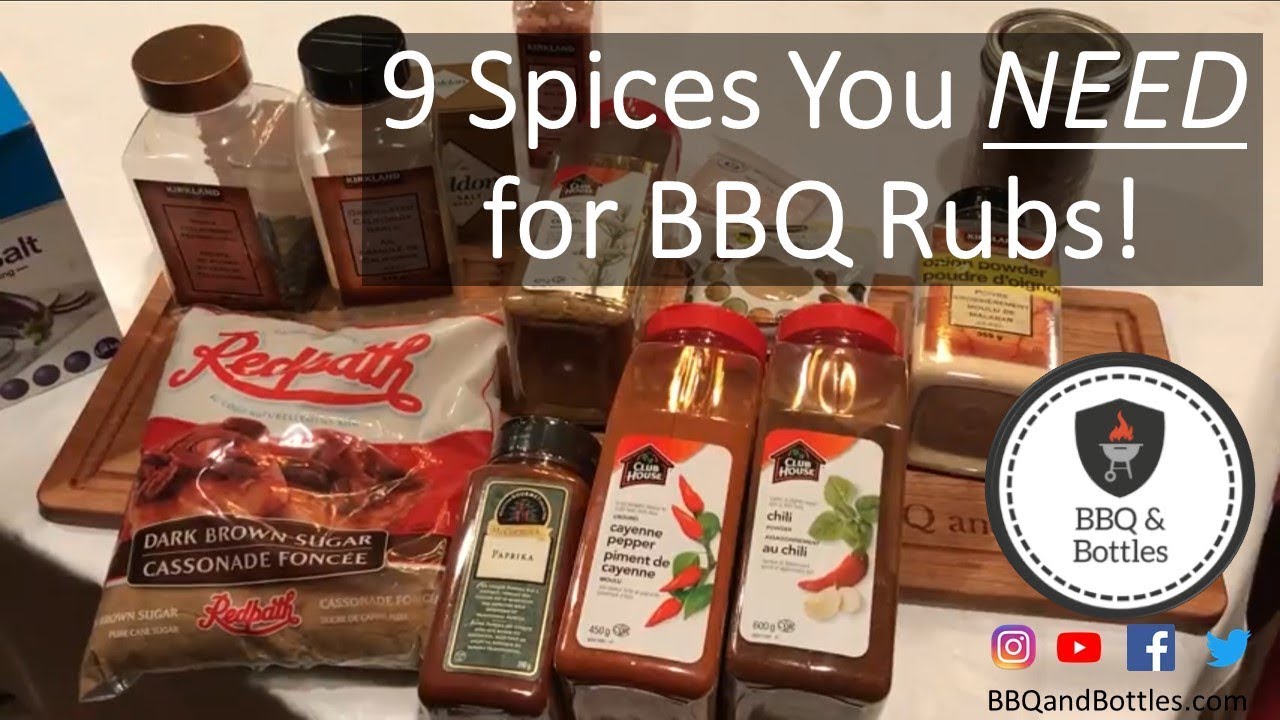 Top 9 spices you need for great BBQ Rubs!