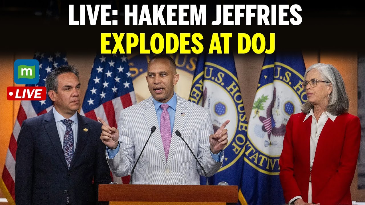Hakeem Jeffries LIVE: Explodes at DOJ, Accuses It of Illegally Withholding 3M Epstein Files
