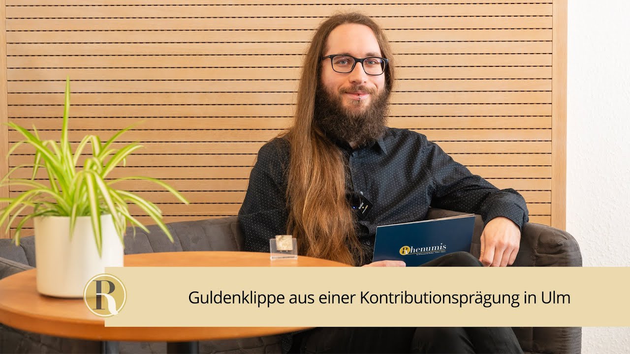 Guldenklippe aus einer Kontributionsprägung in Ulm