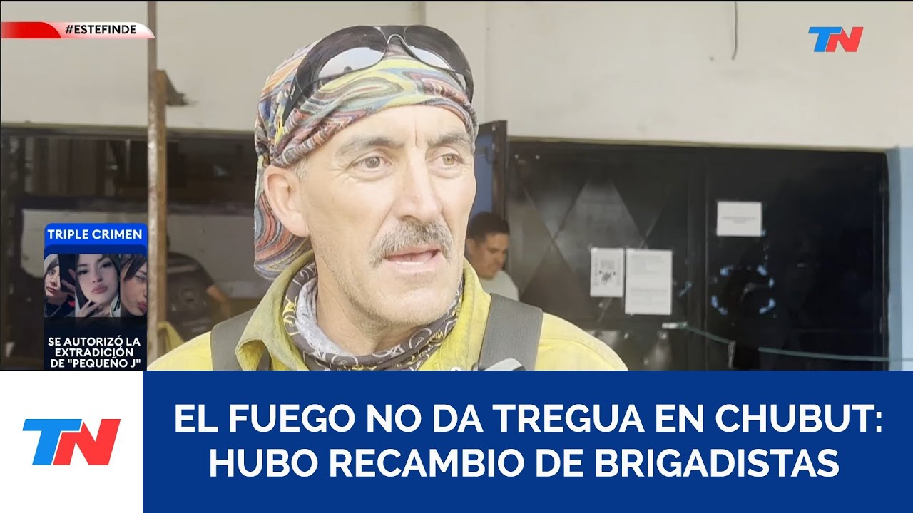 INCENDIOS EN CHUBUT I El fuego no da tregua y los bomberos trabajan más allá del cansancio