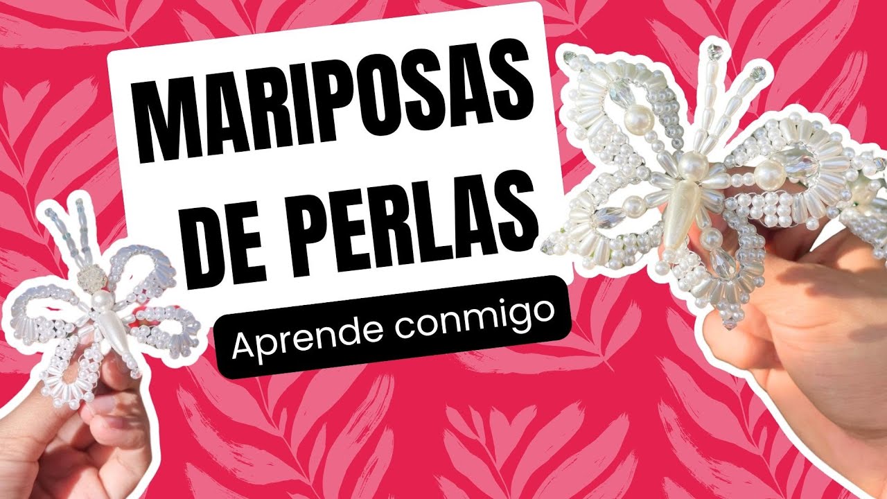 Cómo Hacer Mariposas  de Perlas para Tembleques/DIY Tembleque Butterfly