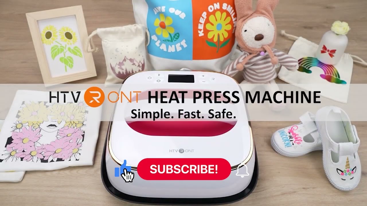 How to Operate the HTVRONT New Heat Press Machine.