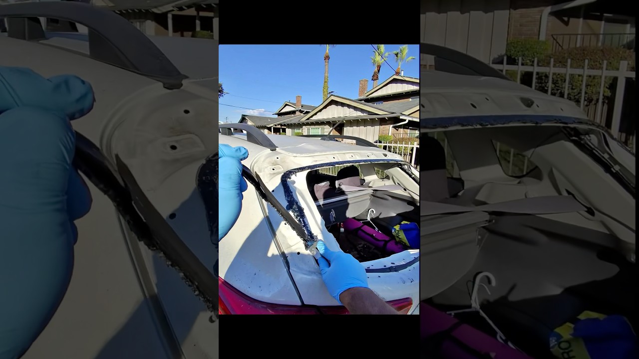 Back glass replacement #auto #automobile #carcleaning #autoglass #carmaintenance