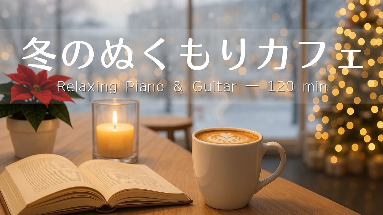 【癒し・作業用BGM】ぬくもり感じるカフェ時間 Vol.4☕️❄️| Relaxing Piano & Guitar – ギター＆ピアノのリラックス音楽｜集中・読書・勉強用