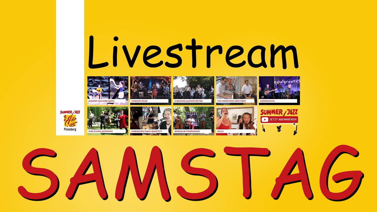 SAMSTAG - Der Livestream · SummerJazz Pinneberg 2020