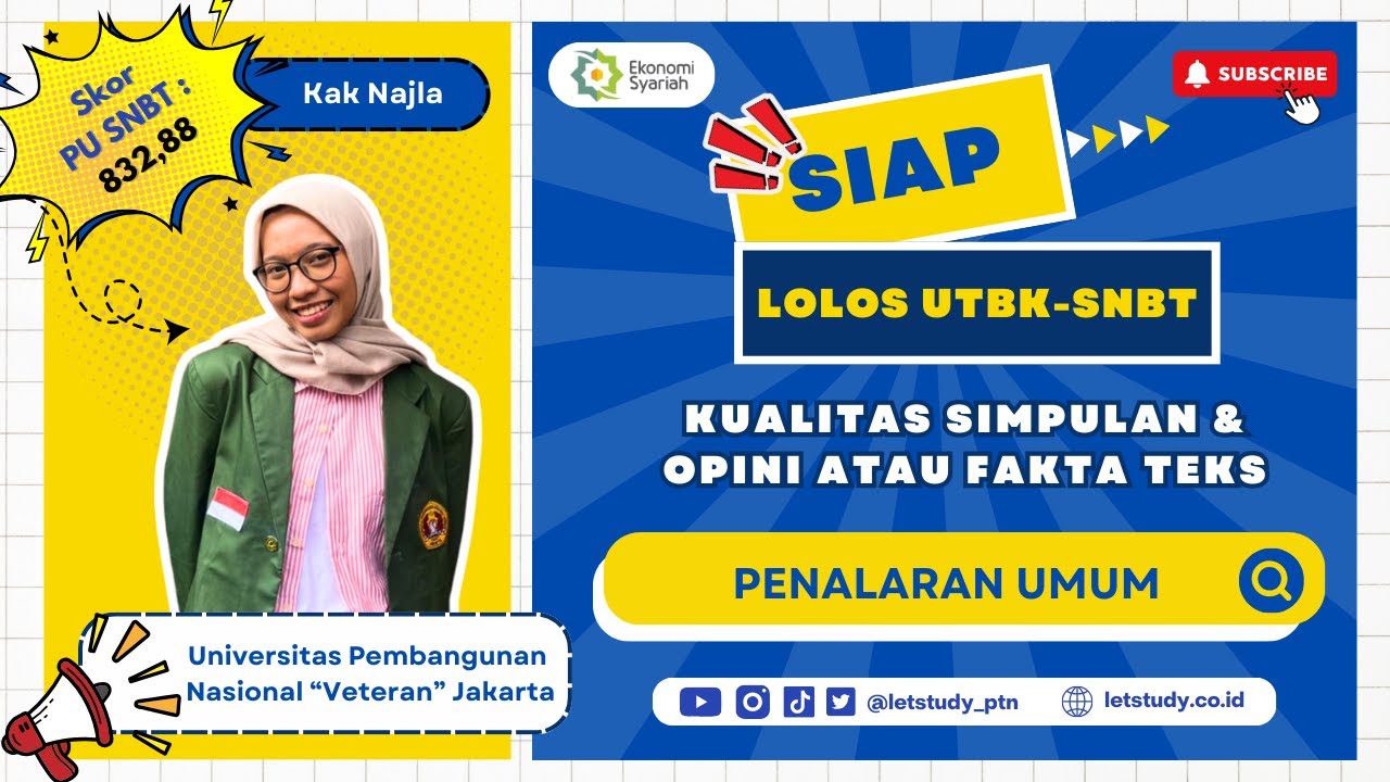 Kualitas Simpulan & opini atau fakta teks - Persiapan UTBK SNBT