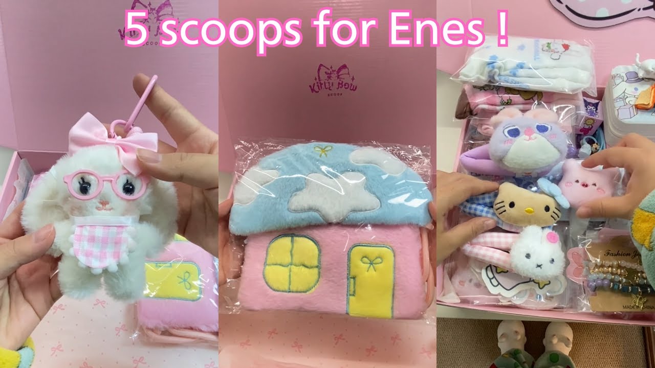 5 scoops order for Enes! She likes blue, pink and purple color