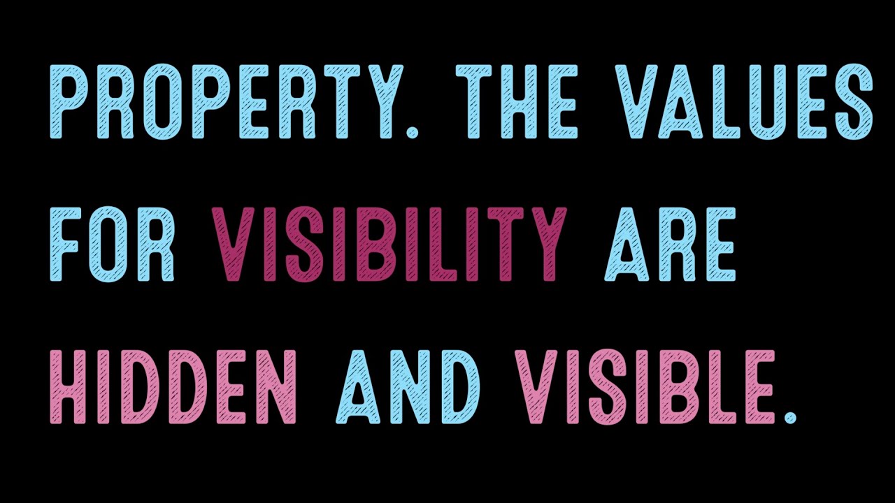 Designers Learn Code: Visibility vs. Display