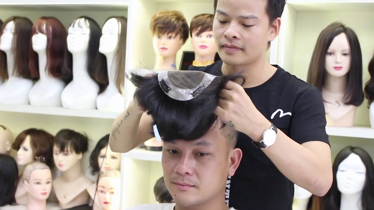 Trãi nghiệm cùng tóc mái hói nam Tóc giả sài gòn