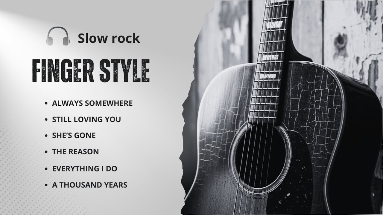 Deep Emotional 80s Slow Rock | Legendary Fingerstyle Acoustic Guitar Classics