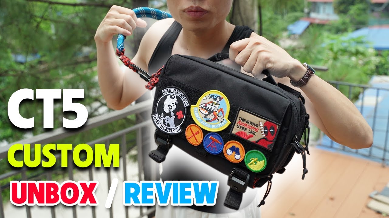 Mình UNBOX & Custom TÚI ĐEO CHÉO Cực Chất Lượng, CT5 SLING BAG Từ CTACTICAL