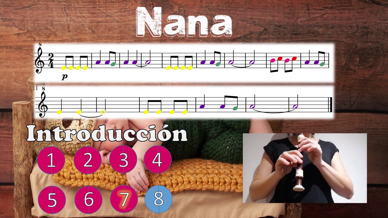 Nana. Tutorial para  flauta dulce.
