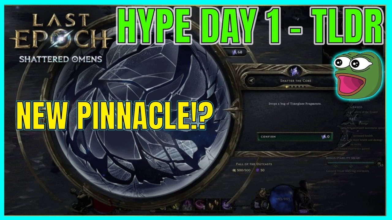 Hype Week, день 1 - НОВЫЙ PINNACLE - Omen Windows - И ДРУГОЕ | Last Epoch 1.4