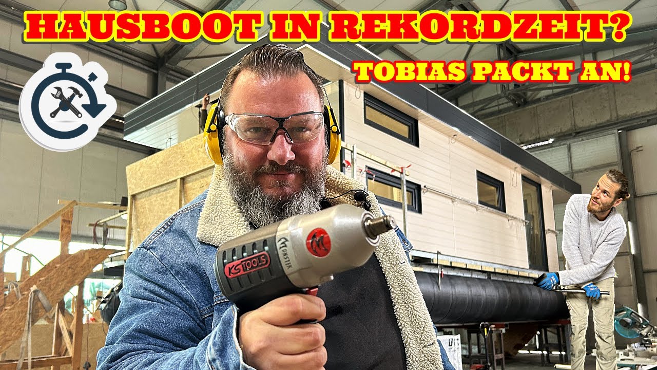 HAUSBOOTBAU IN REKORDZEIT - Zwei Monate bis zur Übergabe! | Tobias Zimmermann