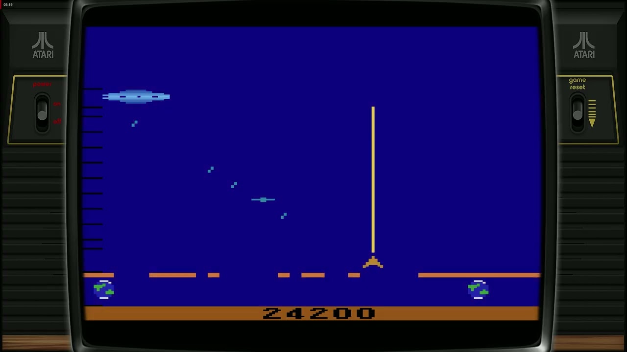 Guardian Atari 2600 Gameplay – Defending Three Planets in a Classic Space Shooter (1982)