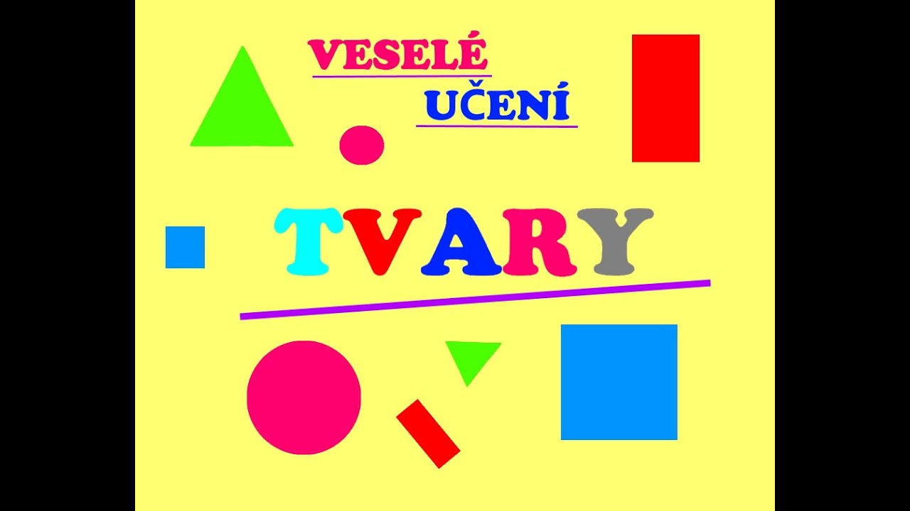 Tvary, v&yacute;ukov&eacute; kartičky, uč&iacute;me se tvary, pro děti a děti s PAS, česky, 2