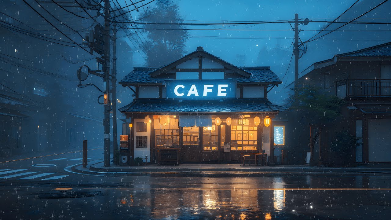Midnight Rain Lofi ☕ Cozy Cafe Vibes for Studying & Deep Concentration