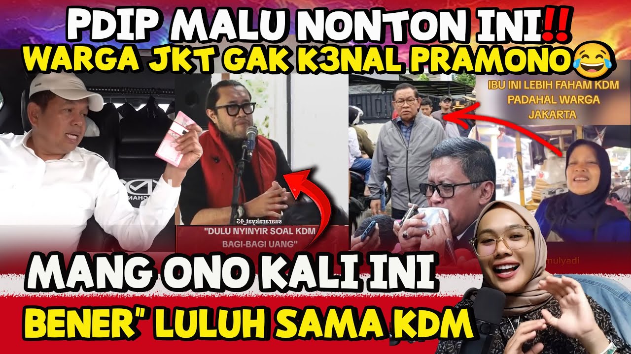 VIDIO INI JAMIN BIKIN MALU PDIP AKAN SIKAP ONO DI JABAR—KDM YG DIPROMOSIKAN,BUKAN PRAMONO WKWK
