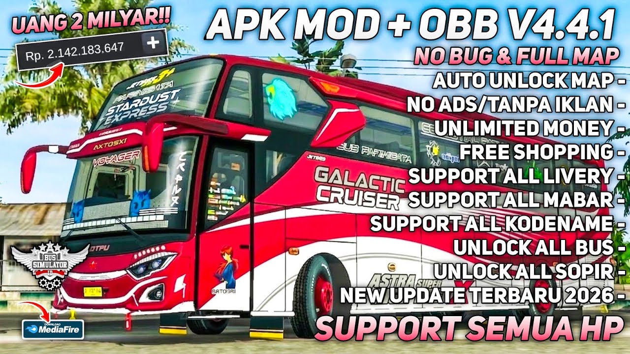ОБНОВЛЕНИЕ BUSSID 4.4.1!! ПОСЛЕДНЯЯ ВЕРСИЯ APK + OBB BUSSID V4.4.1 НЕОГРАНИЧЕННЫЕ ДЕНЬГИ 2026 | В...