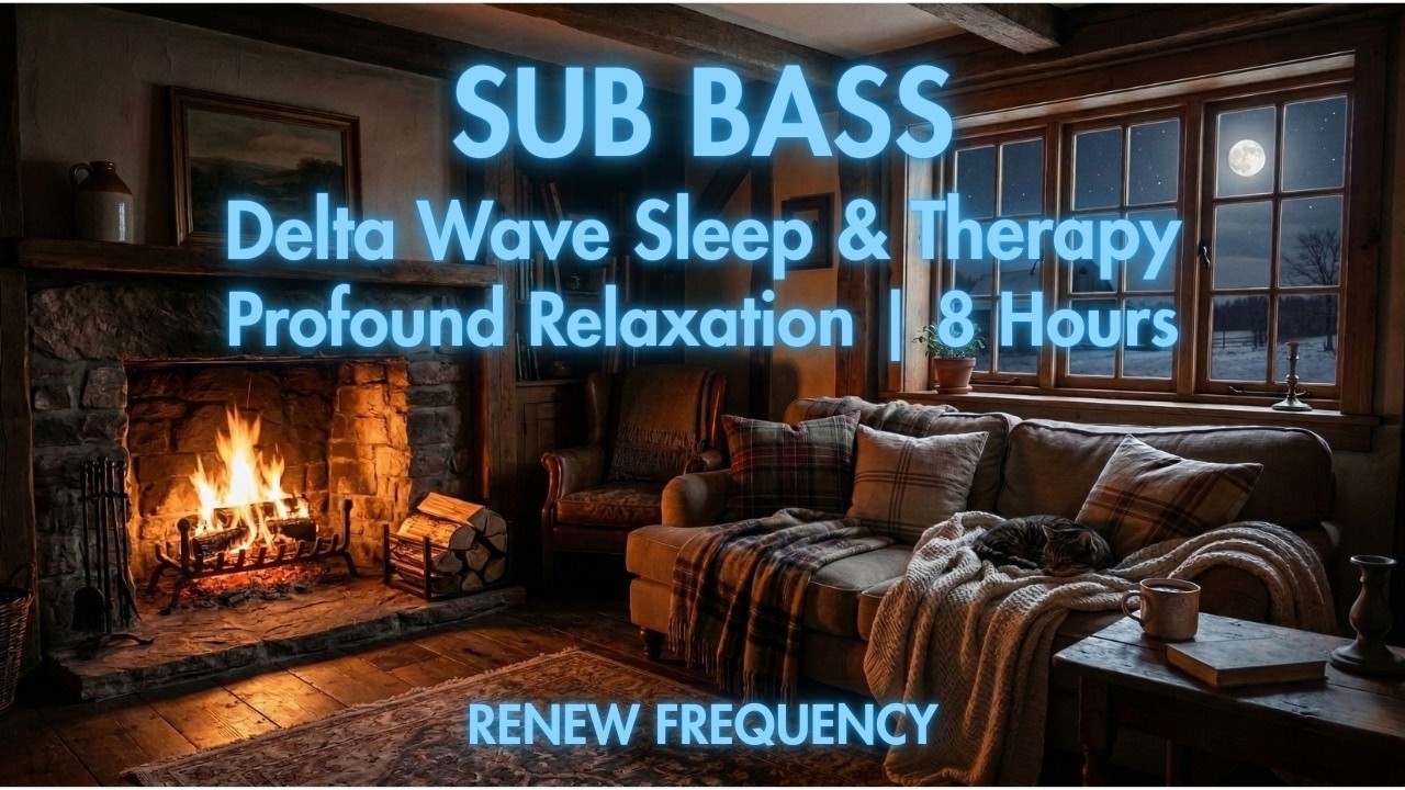 Deep Sleep Binaural Beats | Sub Bass Delta Wave Therapy | 8 Hours Profound Relaxation