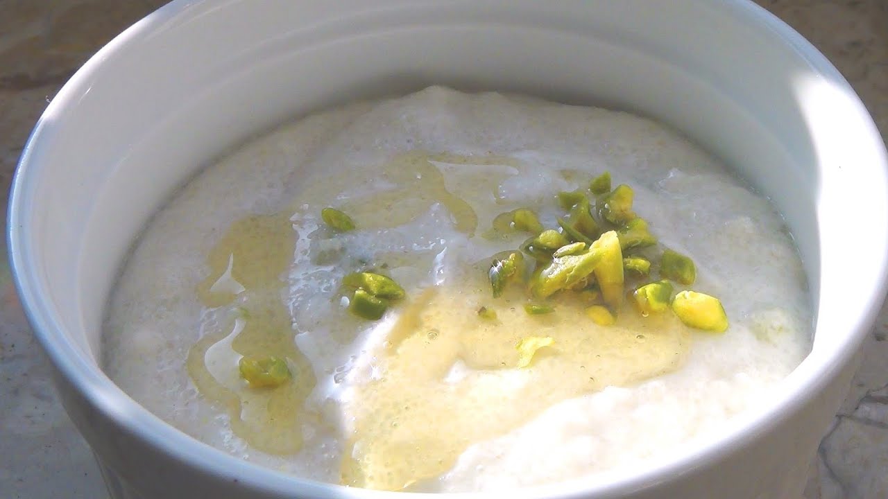 Kokos Grießbrei mit Pistazien / Rezept / Video / Anleitung / Vegan