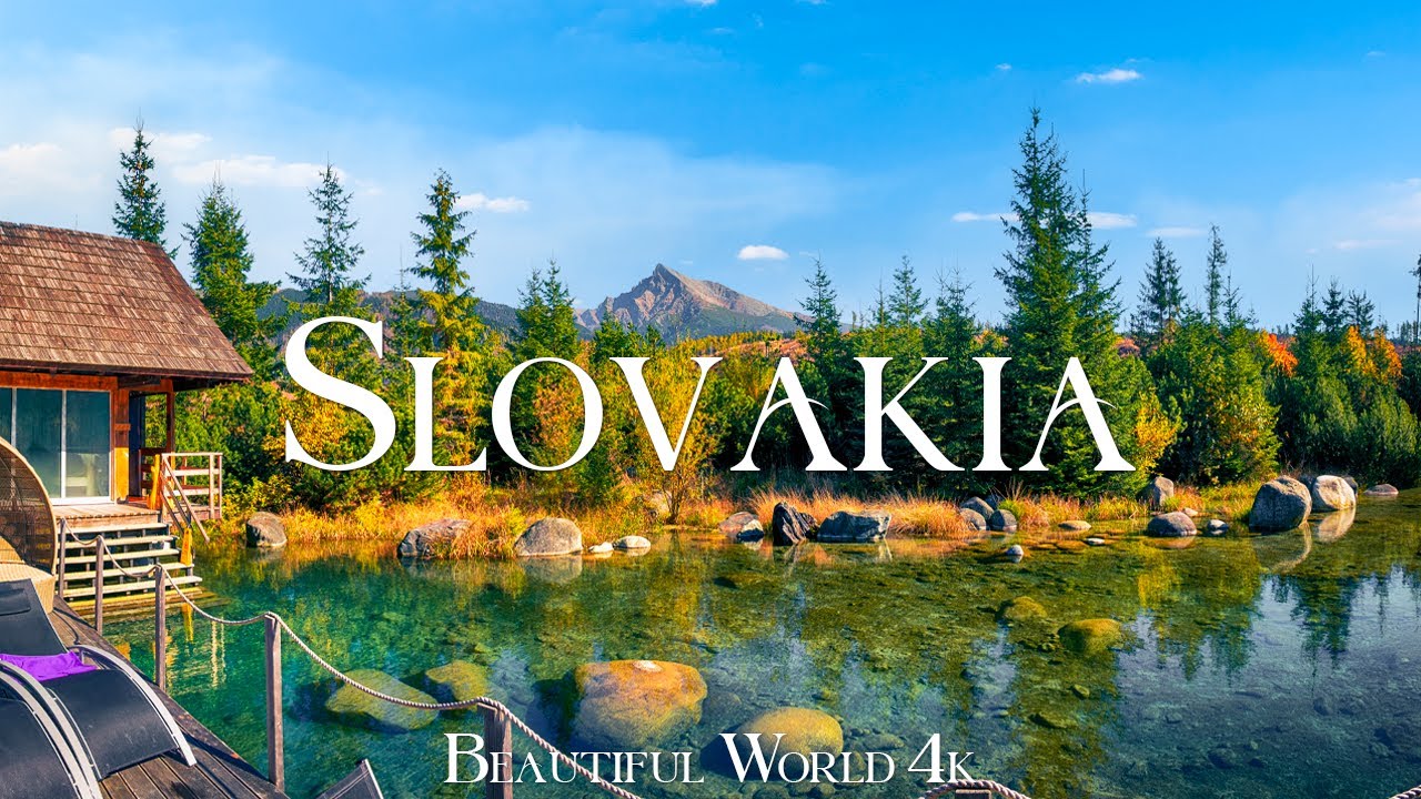 Словакия 4K Nature Relaxation Film - Мирная фортепианная музыка - природный пейзаж