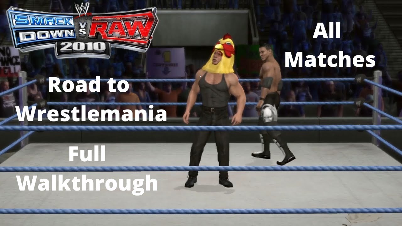 WWE Smackdown vs Raw 2010 - Created Superstar Road to Wrestlemania (Full Walkthrough)
