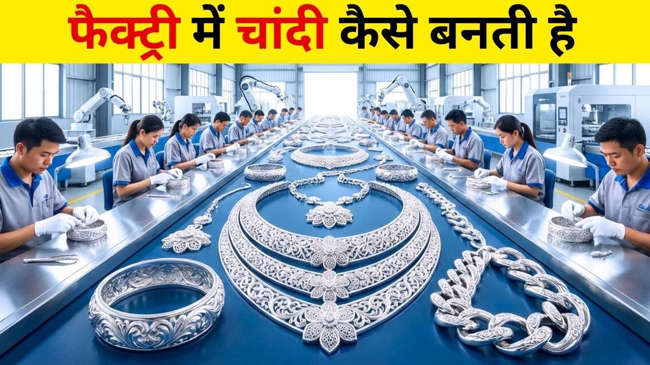 फैक्ट्री में चांदी कैसे बनती है How Silver Is Made in a Factory