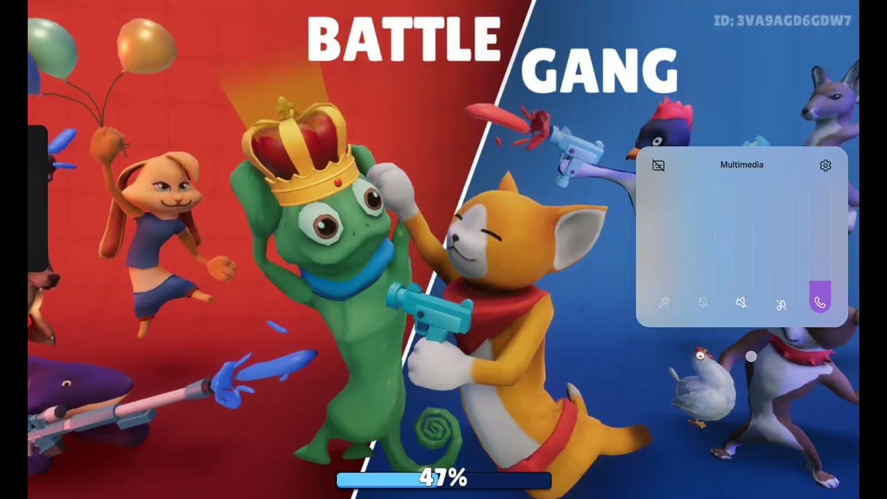 Jugando baltel gan con mis amigos 
