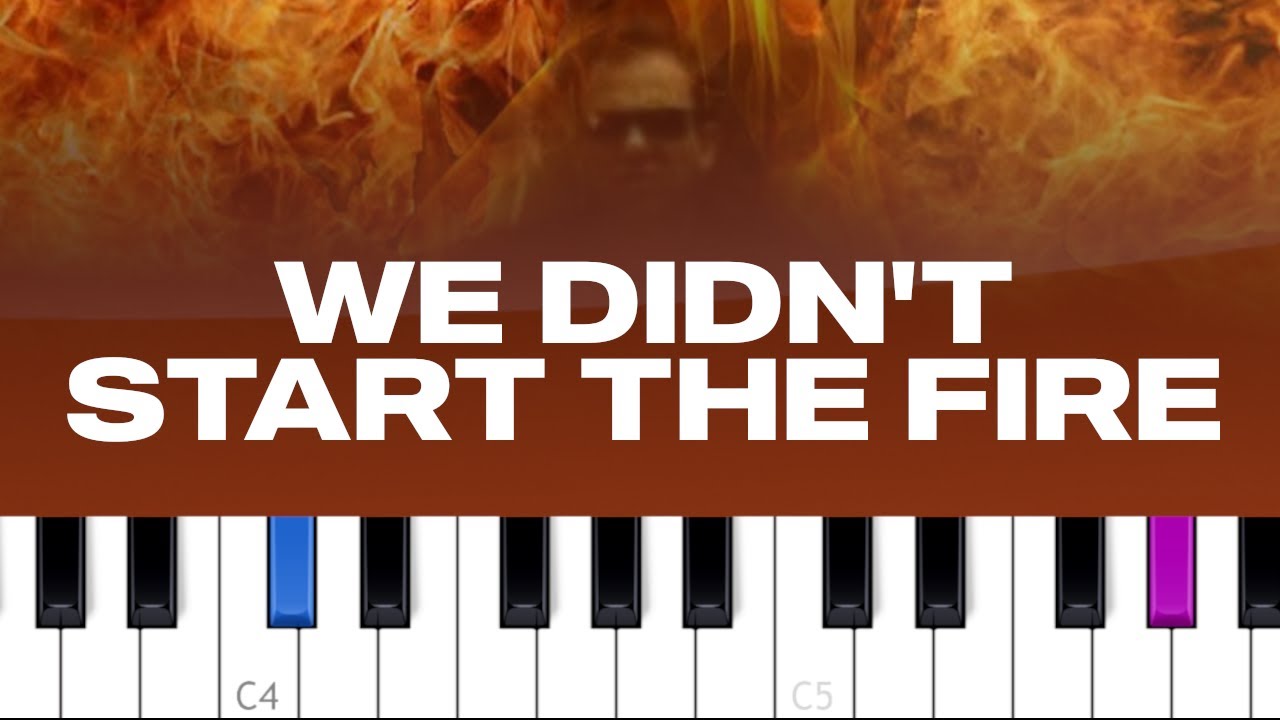 Billy Joel - We Didn't Start the Fire (piano tutorial)