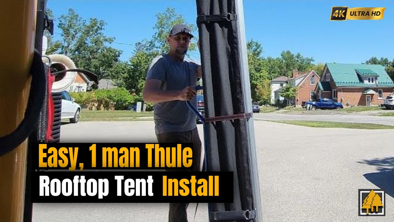 1 Person install of Thule Tepui Foothill rooftop tent on Bronco