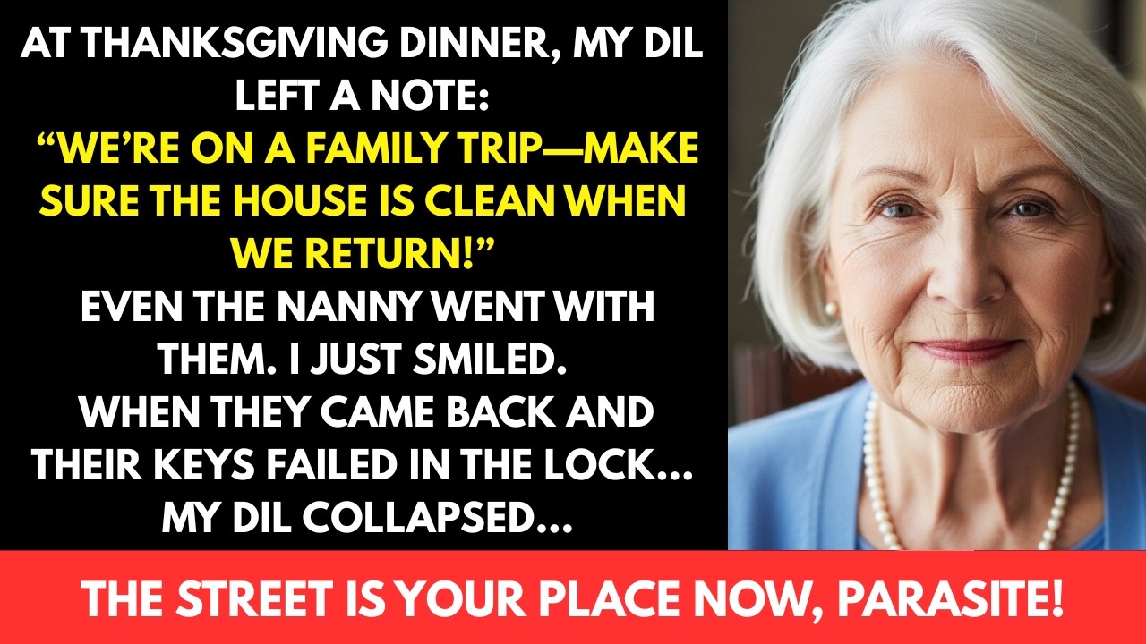 At Thanksgiving dinner, my daughter-in-law left a card on the table: “Family trip—clean the house..